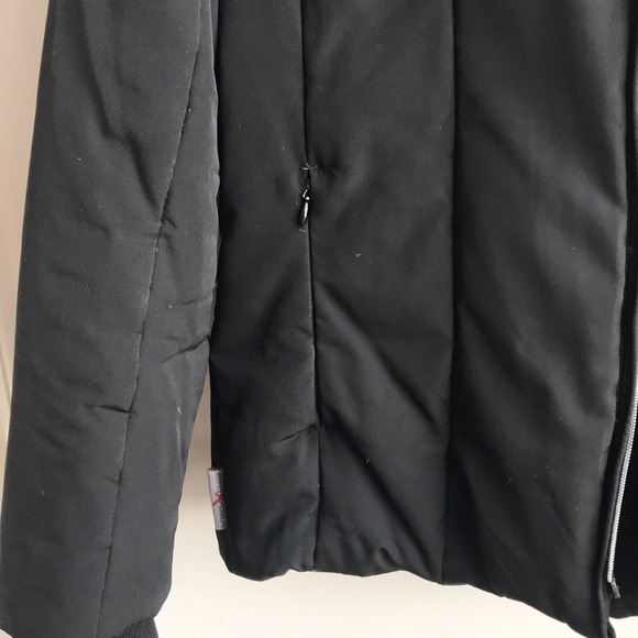 ZeroXposur Hooded Down Jacket Gadget Pockets Removable Hood Fleece Lined Small - Picture 2 of 14